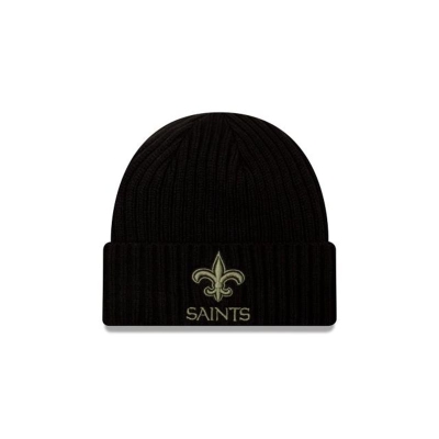 New Orleans Saints Gorra | New Era NFL Salute To Service Cuff Knit Beanie Mexico - Negros